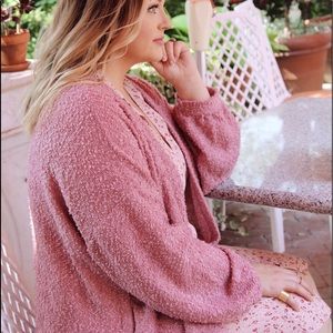 Target Wild Fable Pink Popcorn Cardigan 